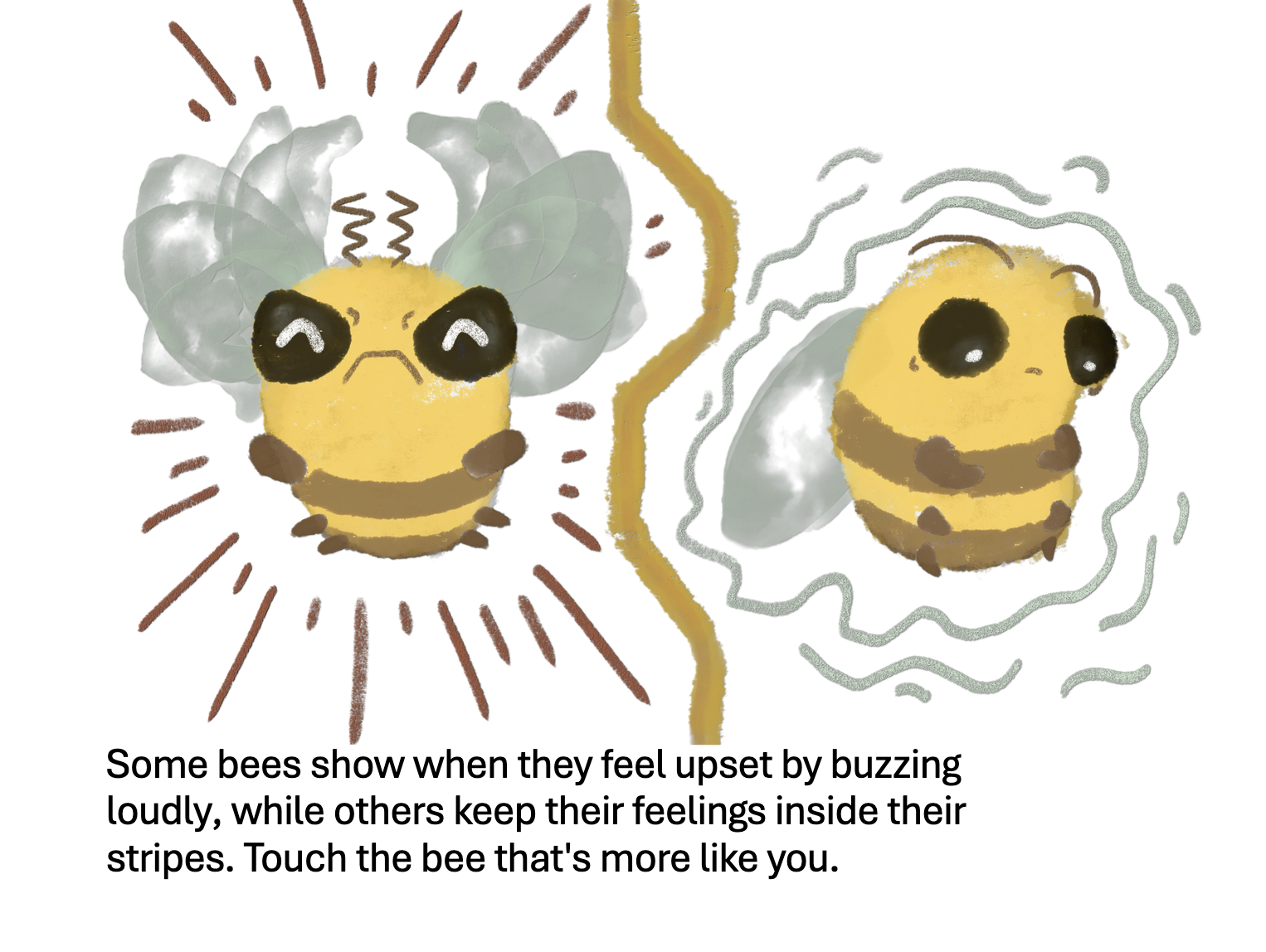 Bee book illustration